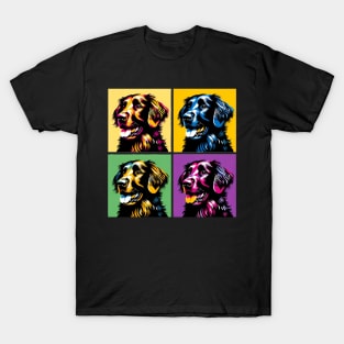 Flat-coated Retriever Pop Art - Dog Lovers T-Shirt